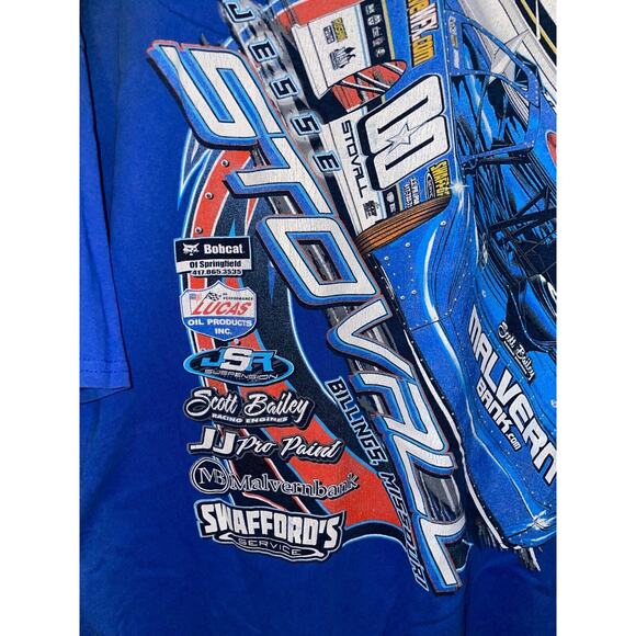 Jesse Stovall Shirt The Undertaker Drag Racing Race Blue Graphic Tee 2XL XXL - Picture 7 of 11